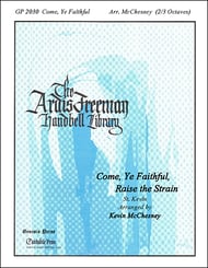 Come Ye Faithful Raise the Strain Handbell sheet music cover